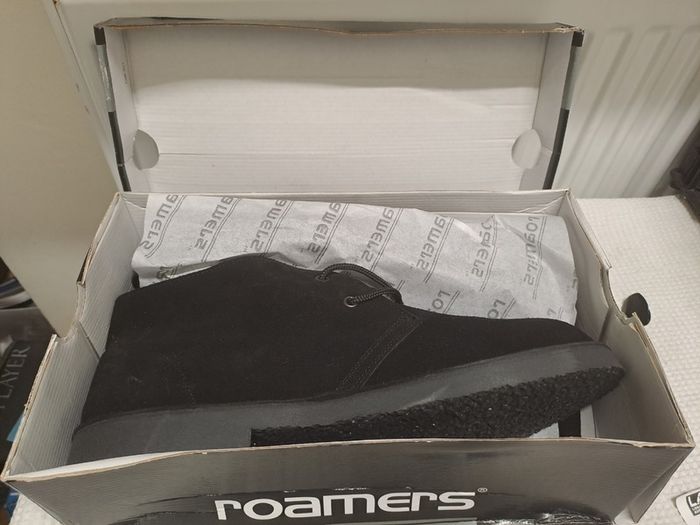 Roamers Black Suede Desert Boots UK 12