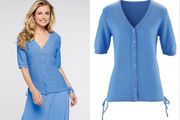 Brand new BPC selection blue cardigan size UK26 EUR56/58 Postage included