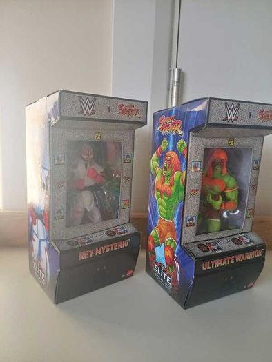 WWE x Street Fighter Elite Figures  Rey Mysterio & Ultimate Warrior