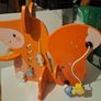 Wooden fox activity toy with mirror Image 2