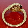 Diamond Yellow Diamond Ring in 18K Vermeil Yellow Gold Plated Sterling Silver. Image 8