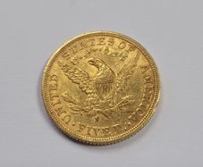 USA 5 dollars 1906 S gold coin low mintage