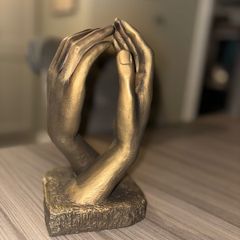 Bronze Cathedral Hands Statue