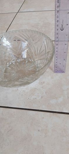 Vintage French Clear Glass Dessert Set Sunburst Pineapple Design