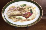 Vintage Hanley Falconware 12 inch Medium Oval Meat platter Grouse and Pheasant Game theme
