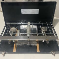 Adventuridge 2-Burner Gas Camping Stove with Grill