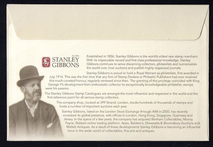 2015 Isle of Man 175th Anniversary of the Penny Black Commemorative Stamps First Day Cover (FDC)