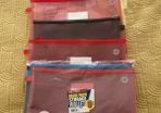 School supplies mesh folders x 10