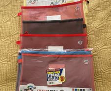 School supplies mesh folders x 10