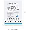 Vacuum Compression Zipper Storage Bags with Airtight Valve and Hand Pump, Large, 5-Pack, Clear