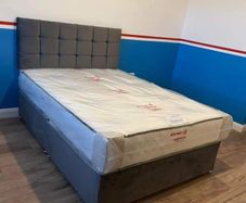 New King Size Divan Beds In Stock . New Tufted Mattresses And Beautiful Headboard Designs Available