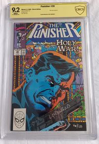 The Punisher Issue 30 CBCS / CGC 9.2 Signature Series Certified Graded Comic Framed  DC Marvel