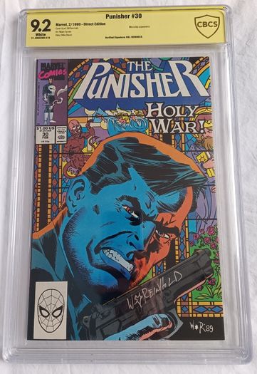 The Punisher Issue 30 CBCS / CGC 9.2 Signature Series Certified Graded Comic Framed  DC Marvel