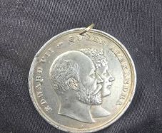 1902 King Edward 7th and Queen Alexandra coronation medal