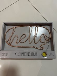 Wire hanging light
