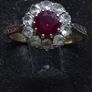Antique 18ct Ruby Diamond Ring Image 7