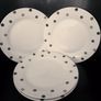 Plates/Four White Poka Dot Dinner Plates .. Final Price Drop Image 5