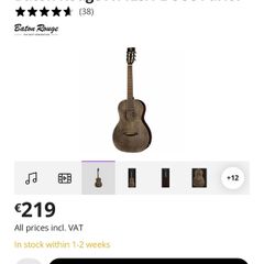 Baton Rouge X11LS/PE-SCC Parlor (Electric Acoustic Guitar)