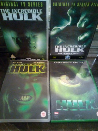 Incredible Hulk Dvd Bundle Marvel Bill Bixby Lou Ferrigno