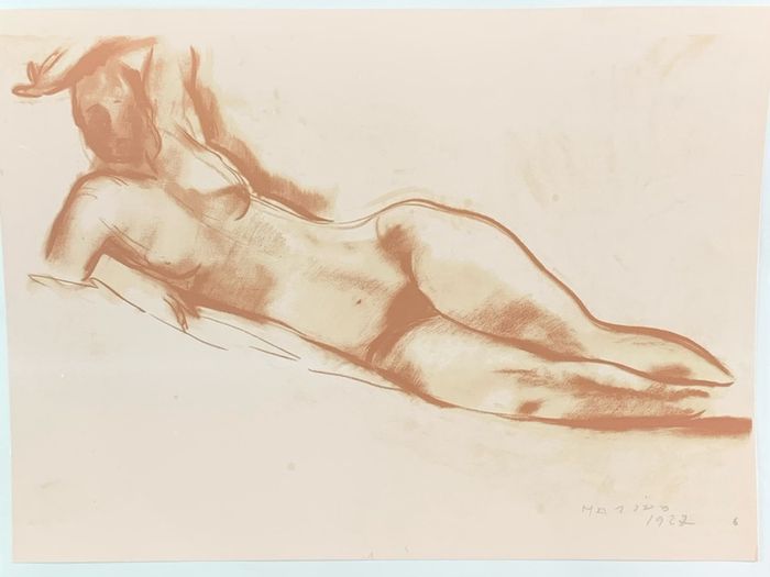 Vintage Marino Marini Riposo (Rest) lithograph