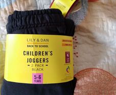 Brand new with tag twin pack of boys joggers 5 to 6 years