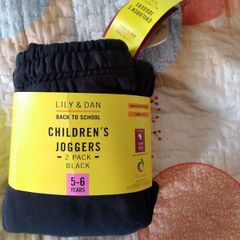 Brand new with tag twin pack of boys joggers 5 to 6 years