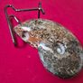 Fossilized prehistoric ammonite ,With display stand Image 3