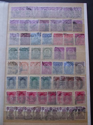 A nice collection of Stamps from India, presented in the album #7