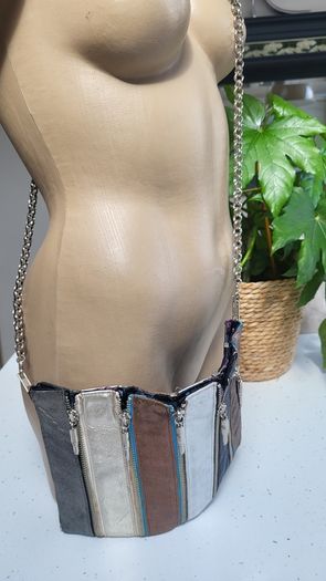Louise Farnay metallic tones magnetic snatch crossbody bag - Rrp 129 dollars (New)