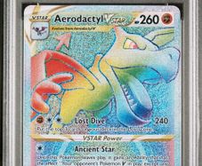 2022 Pokemon Sword & Shield Lost Origin 199 Full Art/aerodactyl Vstar Secret Rare Psa 9 Mint
