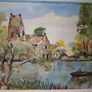 painting Oil on board  post -impressionism landscape unsigned Image 2