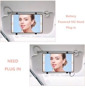 2025 Newest Gift for Women - Car Visor Vanity Mirror with 3 LED Mode Built-in 1500mAh Rechargeable Battery Makeup Mirro for Car with Led Light