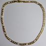 MEN'S 18ct Yellow Gold Plated Figaro Chain Necklace length 16" Image 8