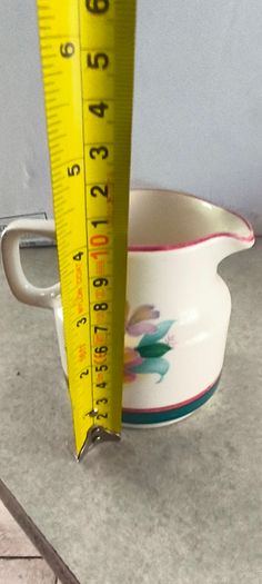 Carrigaline Pottery Ireland Vintage Floral Hummingbird Carrigdhoun Milk Jug