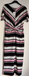 BNWT Ladies Navy Striped Dress by Next