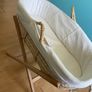 Moses basket with stand and sheets Image 2