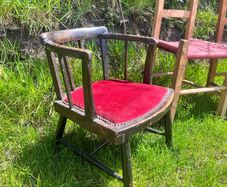 Antique Irish Farmhouse Hedge Chair
