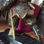 A fine bronze of a samurai signed  MIYAO Image 7
