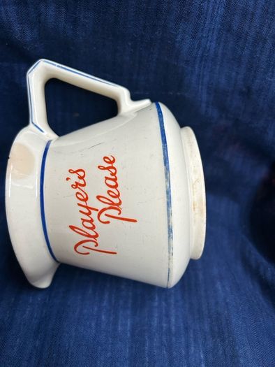 1940s Players Please ceramic advertising water jug