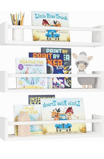 3 bookshelves