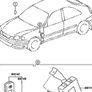 Toyota Corolla E11 97-02 Genuine Denso Remote Door Locking Module & Transmitter 2 Button Fob Image 3