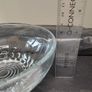 Vintage Pressed Glass Dessert Serving Bowls Pair Image 5