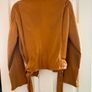 Womens Genuine Leather Jacket  Mustard Image 2