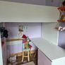Ikea Loft Bed, Mattress, Desk, Wardrobe. Image 3