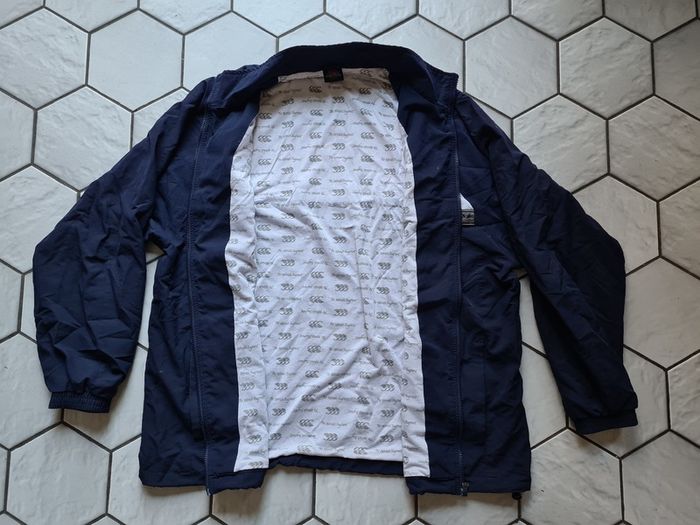 Rugby Canterbury of New Zealand blue windbreaker jacket XL