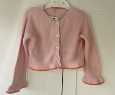 Brand new with tags M&S pink bolero cardigan with frill size 2-3
