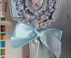 Flower Knows Shell Collection Mirror in Blue