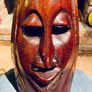 Two carved tribal masks Image 5