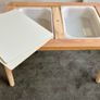 Ikea Children's table Flisat, stool and storage containers Image 4
