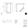 Chrome Pentagonal Shower Enclosure 90x90x195 Image 6